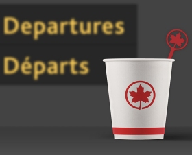 Air Canada stir stick