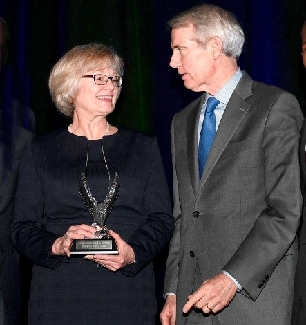 Donna Harman and Senator Rob Portman