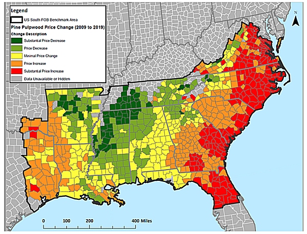 Pine Pulpwood - Heatmap