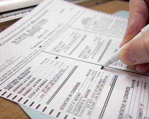 paper voting ballot