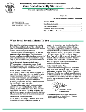 Social Security Statements