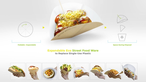 Expandable Eco Street Food Ware