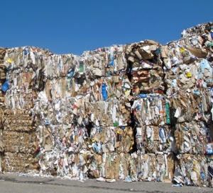 bales of recovered paper