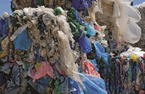 baled plastic bags