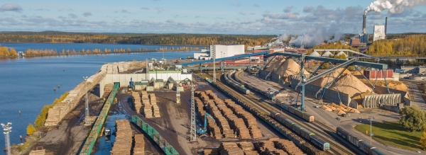 Stora Enso Imatra Mills wood yard