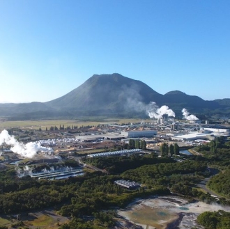 Kawerau geothermal complex in New Zealand