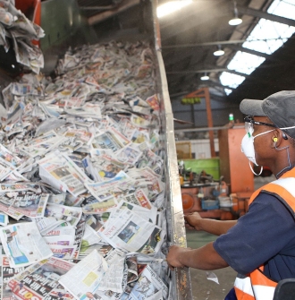 South Africa recycled paper processing
