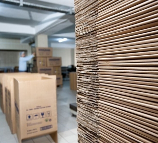 corrugated box production