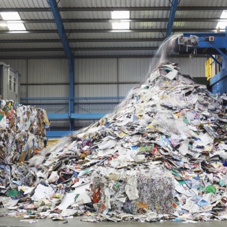 recycled paper processing