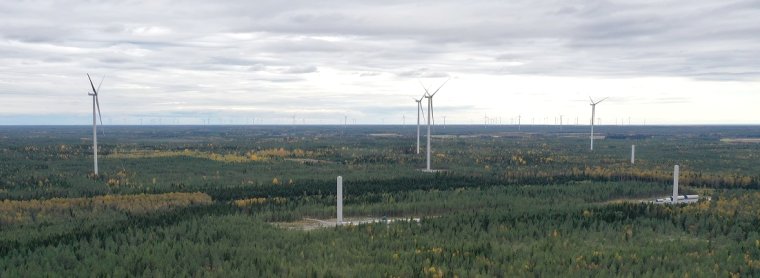 Wind Park in Pyhäjoki, Finland