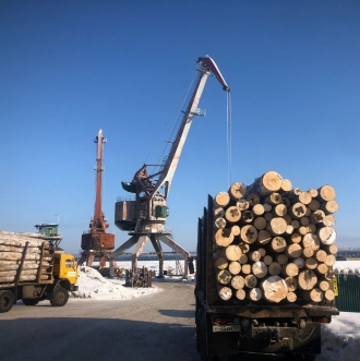 Logging transport in Siberia