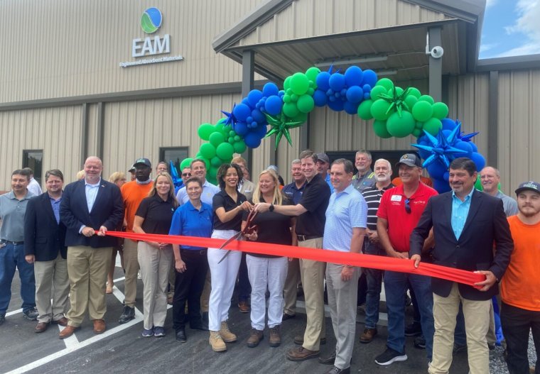 Domtar's Engineered Absorbent Materials facility ribbon cutting