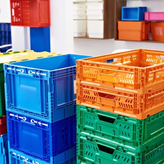 plastic crates