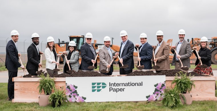 International Paper groundbreaking in Waterloo