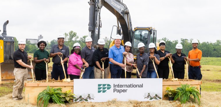 International Paper groundbreaking in Brandon, MS