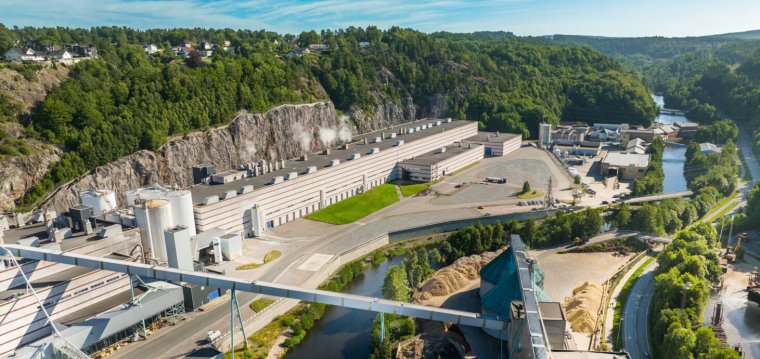 Norske Skog Saugbrugs in Halden, Norway