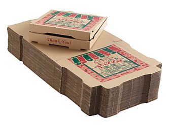 corrugated pizza boxes
